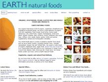 Tablet Screenshot of earthnaturalfoods.co.uk